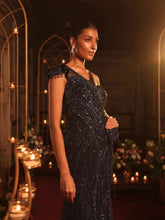 Gown With Cut Dana Sequences Detailing Embroidery - Riwaaz